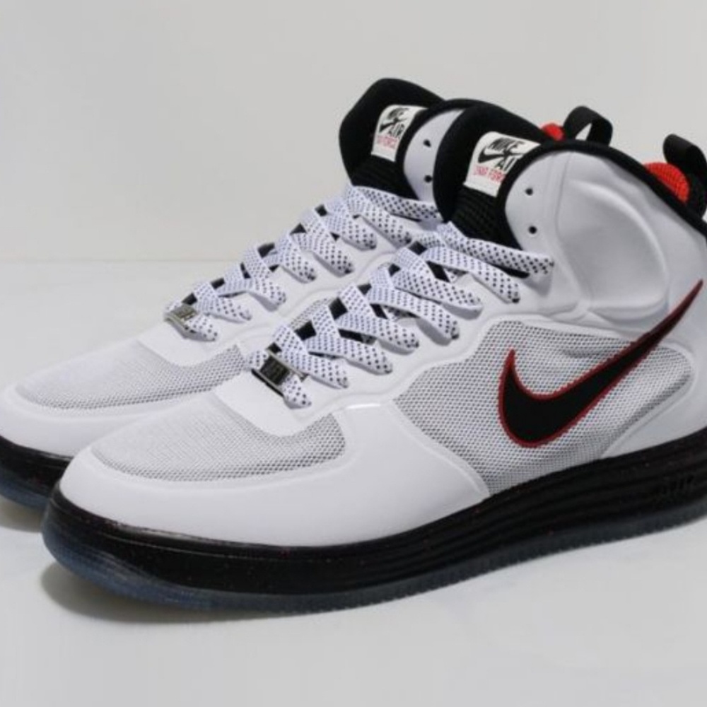 NIKE LUNAR AIR FORCE ONE MID W/B UNIVERSITY RED